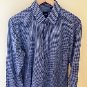 Stylish Boss button-down shirt - EUC